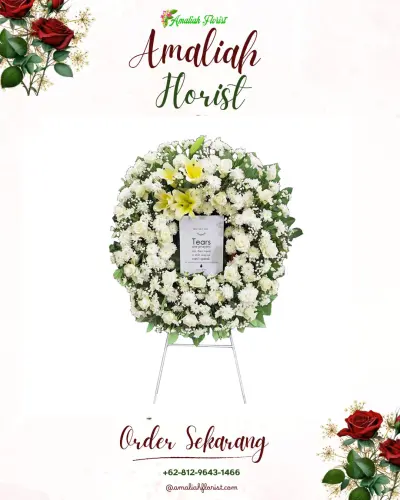 Krans Bunga Duka Cita di Rumah Duka Summarecon Bekasi